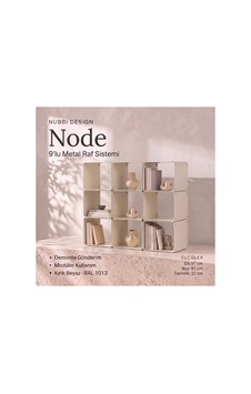 Node 9 Lu Modüler Metal Kitaplık 9 Bölmeli Küp Tasarım Dekoratif Raf Sistemi Krem - 940105938 Krem Node 9 Lu Modüler Metal Kitaplık 9 Bölmeli Küp Tasarım Dekoratif Raf Sistemi Krem - 940105938 Krem