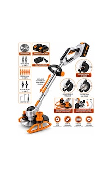 Dragro Drg-21v Kkömürsüz Motor T 2x Bataryalı Ot Çim Çalı Kenar Biçme Tırpan Makinesi Dragro Drg-21v Kkömürsüz Motor T 2x Bataryalı Ot Çim Çalı Kenar Biçme Tırpan Makinesi