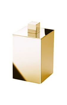 Square Metal Pamukluk, Tezgah Üstü - Altın Square Metal Pamukluk, Tezgah Üstü - Altın