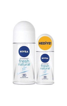Nivea Fresh Natural 48H Kadın Roll-On Deodorant 50 ML + Roll-On Deodorant 25 ML Nivea Fresh Natural 48H Kadın Roll-On Deodorant 50 ML + Roll-On Deodorant 25 ML