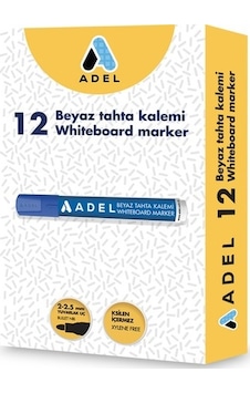 Adel Beyaz Tahta Kalemi 12Li Mavi Adel Beyaz Tahta Kalemi 12Li Mavi