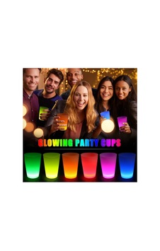 Glow Partisi Bardakları 6 Renk 6 Adet 1.5 Oz 4.5 X 6.5 Cm Çok Renkli Glow Partisi Bardakları 6 Renk 6 Adet 1.5 Oz 4.5 X 6.5 Cm Çok Renkli