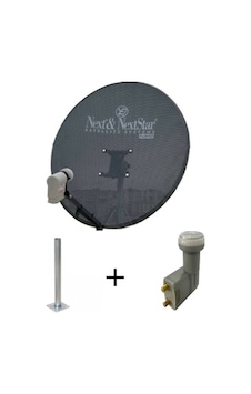 Next 80 CM Delikli 06 Mm. Gri Renk Ofset Çanak Anten 2'li Next 80 CM Delikli 06 Mm. Gri Renk Ofset Çanak Anten 2'li