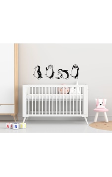Bk Home Penguenler Tasarımlı Duvar Sticker-1 Bk Home Penguenler Tasarımlı Duvar Sticker-1