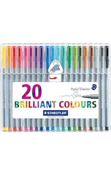 Staedtler Triplus Fineliner Ince Uçlu Keçeli Kalem 0.3 Mm 20Li