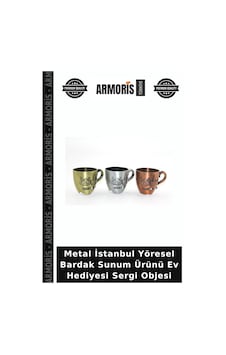 Metal İstanbul Yöresel Bardak Sunum Ürünü Ev Hediyesi Sergi Objesi Çok Renkli Metal İstanbul Yöresel Bardak Sunum Ürünü Ev Hediyesi Sergi Objesi Çok Renkli
