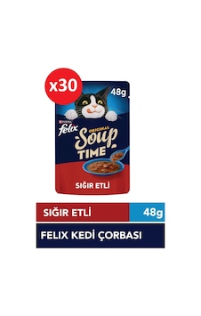 Felix Kedi Çorbası Sığır Etli 48 Gr 30 Adet Felix Kedi Çorbası Sığır Etli 48 Gr 30 Adet