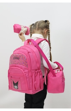 Kuromi Termal Beslenme Çantalı Üçlü İlkokul Seti Pembe Kuromi Termal Beslenme Çantalı Üçlü İlkokul Seti Pembe
