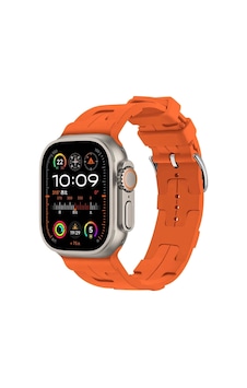 Apple Uyumlu Watch Ultra Ultra 2 49mm Krd-92 Metal Tokalı Silikon Kordon Apple Uyumlu Watch Ultra Ultra 2 49mm Krd-92 Metal Tokalı Silikon Kordon