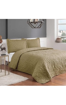 Gala Kendinden Desenli%100 Polyester Yatak Örtüsü Seti, Gold, Tek Kişilik Sku: Zeusb0c3d4vjgd Açik Mavi