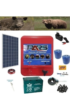 Pars Elektrikli Çit Ayı-Domuz Kovucu Jumbo Set 1000 Sensörlü Pars Elektrikli Çit Ayı-Domuz Kovucu Jumbo Set 1000 Sensörlü