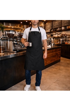 Mutfak Önlüğü Barista Leke Ve Sıvı İtici Kumaş Siyah Mutfak Önlüğü Barista Leke Ve Sıvı İtici Kumaş Siyah