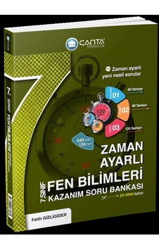 Çanta Yayınları 7.sınıf Fen Bilimleri Zaman Ayarlı Kazanım Soru Bankası Çanta Yayınları 7.sınıf Fen Bilimleri Zaman Ayarlı Kazanım Soru Bankası