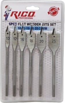 Rico Rc1300 6 Parça Yaprak Matkap Ucu Takımı Rico Rc1300 6 Parça Yaprak Matkap Ucu Takımı