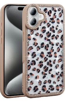 Apple Uyumlu iPhone 16 Kılıf Taşlı Ve Simli Tasarım Zore Azra Kapak Apple Uyumlu iPhone 16 Kılıf Taşlı Ve Simli Tasarım Zore Azra Kapak