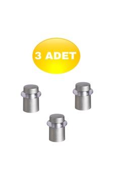 Metal Lüx Kapı Yer Zemin Tamponu Stoper Saten 5 Cm Kapı Tamponu 3 Adet Metal Lüx Kapı Yer Zemin Tamponu Stoper Saten 5 Cm Kapı Tamponu 3 Adet