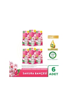 Air Wick Elektrikli Oda Kokusu Yedek Şişe Sakura Bahçesi 6x19 Ml Air Wick Elektrikli Oda Kokusu Yedek Şişe Sakura Bahçesi 6x19 Ml