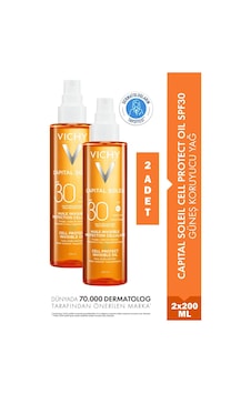 Vichy Capital Soleil Cell Protect Invisible Oil SPF30 2 x 200 ML Vichy Capital Soleil Cell Protect Invisible Oil SPF30 2 x 200 ML