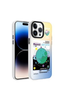 Apple Uyumlu iPhone 14 Pro Kılıf Desenli Zore Dragon Sert Kapak-astronot