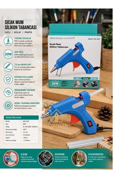 Kalemhane 20w Silikon Tabancası İnce Silikon Giriş