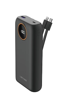Lenyes P852l Dijital Led Gösterge Type-c Ve Lightning Kablolu Powerbank Uyumlu 22.5w 20000mah Siyah Lenyes P852l Dijital Led Gösterge Type-c Ve Lightning Kablolu Powerbank Uyumlu 22.5w 20000mah Siyah