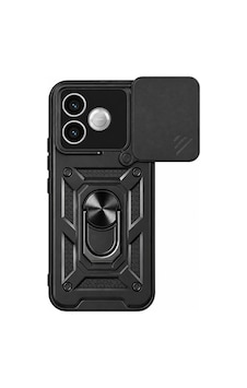 Glide Serisi Sürgülü Kamera Korumalı Ve Yüzük Standlı Honor 600 Lite Uyumlu Kılıf Siyah Glide Serisi Sürgülü Kamera Korumalı Ve Yüzük Standlı Honor 600 Lite Uyumlu Kılıf Siyah