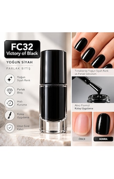 Color Nail Enamel Oje-fc32 Siyah - 9073359738512 Fc32 Vtry Of Blck Color Nail Enamel Oje-fc32 Siyah - 9073359738512 Fc32 Vtry Of Blck