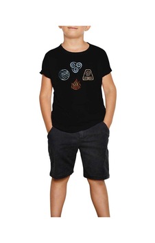 Zepplin Giyim Avatar The Last Air Elements Siyah Çocuk Tişört Zepplin Giyim Avatar The Last Air Elements Siyah Çocuk Tişört
