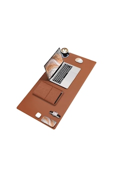 Black Deer Pu Deri Mouse Pad Dikişli Kenar Dayanıklı Büyük Boy Çift Yönlü Kullanım Ofis Masa Matı Sümen Kahverengi, 90x40 Xl Sku: Zeusstk64e64a3f93 -