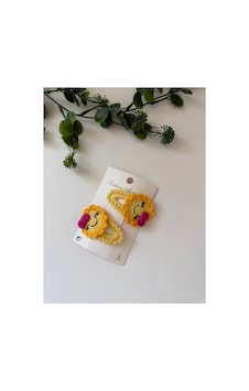 Adenya Sepeti El Emeği Amigurumi Güneş Toka 2 Li Set Özel Tasarım Bebek & Çocuk Tokası Çok Renkli Adenya Sepeti El Emeği Amigurumi Güneş Toka 2 Li Set Özel Tasarım Bebek & Çocuk Tokası Çok Renkli