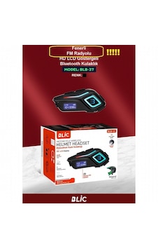Motosiklet İntercom Blic Blb-37 Fm Radyolu Fenerli Motosiklet İntercom Blic Blb-37 Fm Radyolu Fenerli