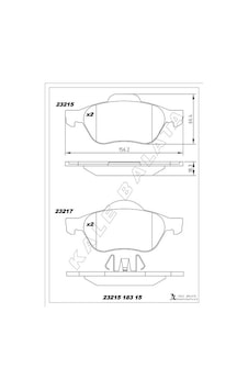 Kale 23215 183 15 Ans Kd13 Ön Fren Balatası Renault Laguna Iı 01 05 Laguna Iıı 07 15 Megane Iı 02 7701206598-7701208183-7701209808 - Kale 23215 183 15 Ans Kd13 Ön Fren Balatası Renault Laguna Iı 01 05 Laguna Iıı 07 15 Megane Iı 02 7701206598-7701208183-7701209808 -