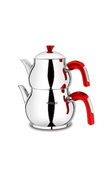 Vıvaldı Nostalji Çelik Çaydanlık Mini Boy 4 Parça G044 Gri Vıvaldı Nostalji Çelik Çaydanlık Mini Boy 4 Parça G044 Gri