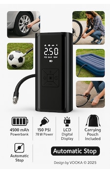 Taşınabilir Dijital Hava Pompası 150 Psı 4500 Mah Kompresör Araba,bisiklet,motor Top & Şişme Taşınabilir Dijital Hava Pompası 150 Psı 4500 Mah Kompresör Araba,bisiklet,motor Top & Şişme