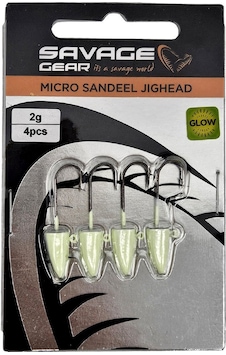 Savage Gear Lrf Micro Sandeel Jighead Glow 4 Adet 8 Savage Gear Lrf Micro Sandeel Jighead Glow 4 Adet 8