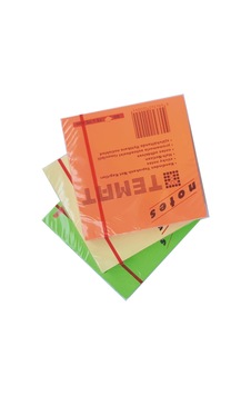 Yapışkanlı Not Kağıdı 3'lü Set, 75x75 Mm, Sarı-yeşil-turuncu Yapışkanlı Not Kağıdı 3'lü Set, 75x75 Mm, Sarı-yeşil-turuncu
