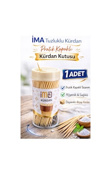 İma Tuzluklu Kürdan 1 Adet Pratik Kapaklı Kürdan Kutusu İma Tuzluklu Kürdan 1 Adet Pratik Kapaklı Kürdan Kutusu