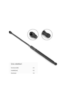 Bagaj Kapak Amortısoru 206 Sedan 260n 31cm 8731.l6-8731.s3 Bagaj Kapak Amortısoru 206 Sedan 260n 31cm 8731.l6-8731.s3