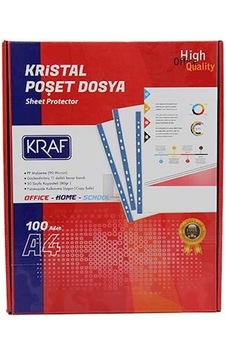 Kraf Poşet Dosya A4 Kristal 100 Lü 1001 N11.240 Kraf Poşet Dosya A4 Kristal 100 Lü 1001 N11.240