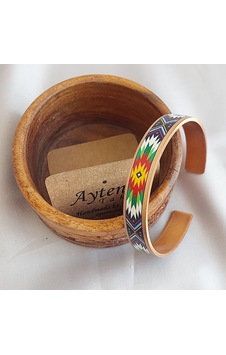 El Yapımı Bakır Bileklik Etnik Desenli Uv Baskı Unisex Tasarım 6449951 El Yapımı Bakır Bileklik Etnik Desenli Uv Baskı Unisex Tasarım 6449951