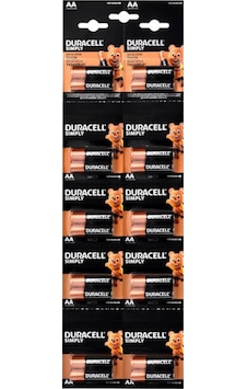 Duracell Simply Kalem Pil Alkaline Aa 20'li Kartela Duracell Simply Kalem Pil Alkaline Aa 20'li Kartela