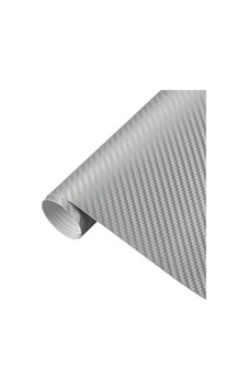 152 Cm X 50 Cm Gri Karbon Araba Kaplama Folyosu