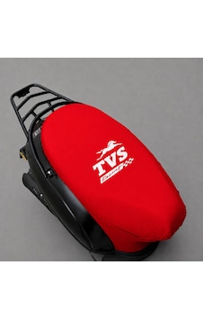 Tvs Kırmızı Penye Motorsiklet Sele Kılıfı 1.kalite Likrali Penye Yıkanabilir