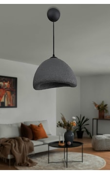 Tekli Modern Bohem Tasarım Sarkıt İthal Beton Avize - Siyah Kablo / Antrasit Antrasit Tekli Modern Bohem Tasarım Sarkıt İthal Beton Avize - Siyah Kablo / Antrasit Antrasit