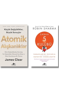 Pegasus Yayınları Atomik Alışkanlıklar - Sabah 5 Kulübü 2 Kitap Set James Clear Robin Sharma