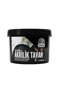 Beyaz Tavan Boyası, Akrilik, 3,5 Litre 0.3 Beyaz Tavan Boyası, Akrilik, 3,5 Litre 0.3