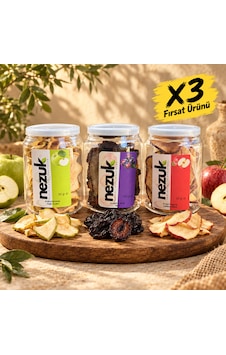 Kurutulmuş Meyve 3 Lü Karışık Set 160 G Yeşil Elma Kurusu 30 G, Erik Kurusu 100 G, Kırmızı Elma Kurusu 30 G Nezuk Kurutulmuş Meyve 3 Lü Karışık Set 160 G Yeşil Elma Kurusu 30 G, Erik Kurusu 100 G, Kırmızı Elma Kurusu 30 G Nezuk