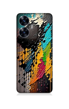 Realme C55 Uyumlu Silikon Kılıf Tuvaldeki Pastel Boyalar Realme C55 Uyumlu Silikon Kılıf Tuvaldeki Pastel Boyalar
