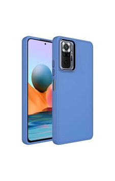 Xiaomi Redmi Note 10 Kılıf Metal Çerçeve Ve Buton Tasarımlı Silikon Zore Luna Kapak Lacivert Xiaomi Redmi Note 10 Kılıf Metal Çerçeve Ve Buton Tasarımlı Silikon Zore Luna Kapak Lacivert