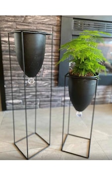2'Li Metal Ayaklı Saksı (442095774)